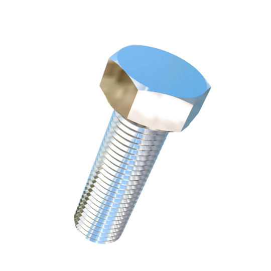 Titanium 3/8-24 X 1-1/8 inch UNF Fully Threaded Allied Titanium Hex Head Bolt (No Dimple)